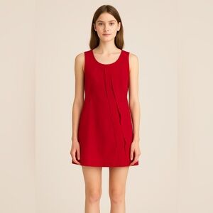 Miu Miu Vibrant Red Mini Shift Dress Size 38